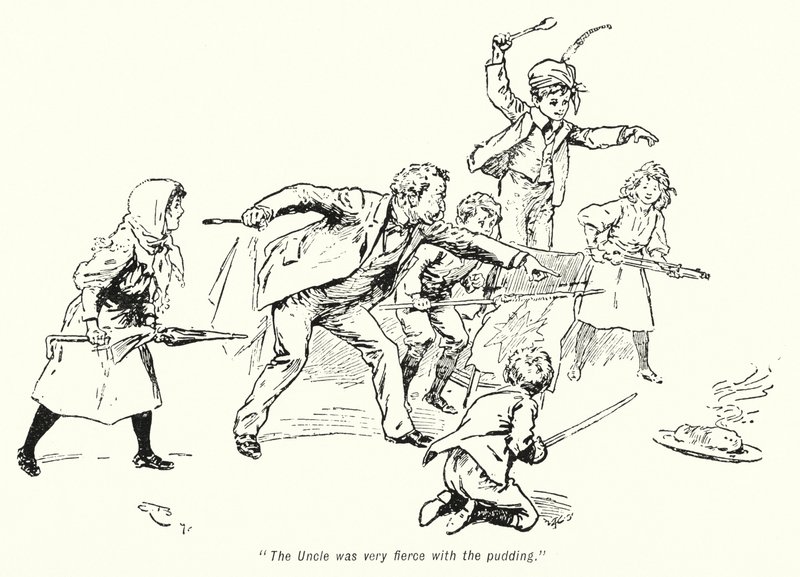 Illustratie voor The Story of the Treasure Seekers door E. Nesbit door Gordon Frederick Browne