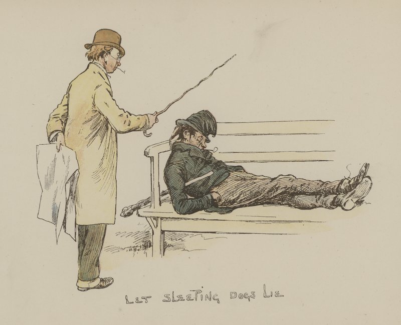 Laat slapende honden liggen door Gordon Frederick Browne