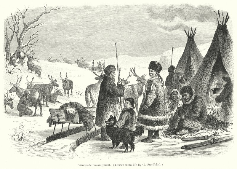 Samojedenkamp door Gustav (after) Sundblad
