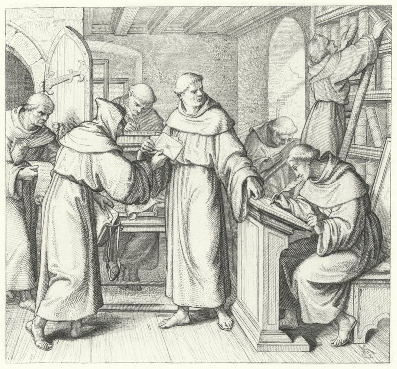 Maarten Luther, vicaris van Saksen en Thüringen door Gustav Ferdinand Leopold Konig