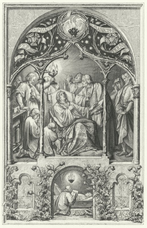 De dood van Maarten Luther door Gustav Ferdinand Leopold Konig