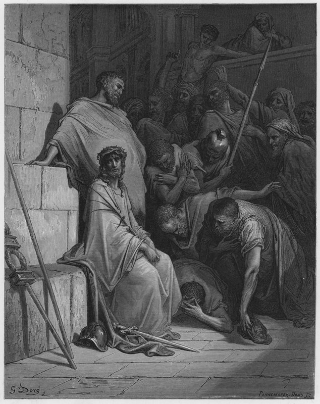 Christus bespot door Gustave Dore