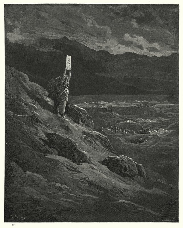 Illustratie van Gustave Doré voor Miltons Paradise Lost, Boek XII, regels 236-238 door Gustave Dore