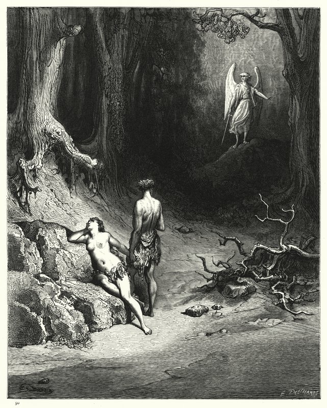 Illustratie van Gustave Doré voor Miltons Paradise Lost, Boek XII, regel 645 door Gustave Dore