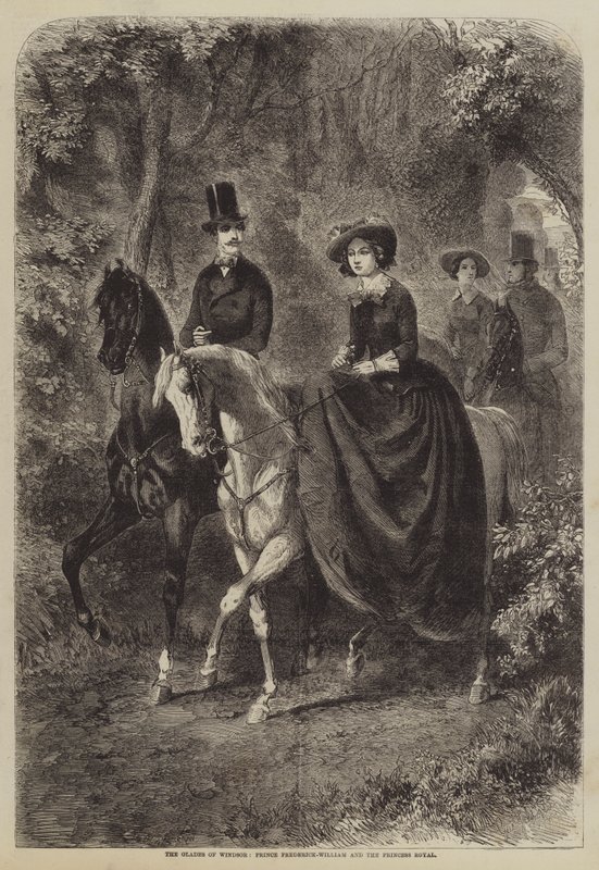 De Glades van Windsor, Prins Frederik-Willem en de Kroonprinses door Gustave Janet