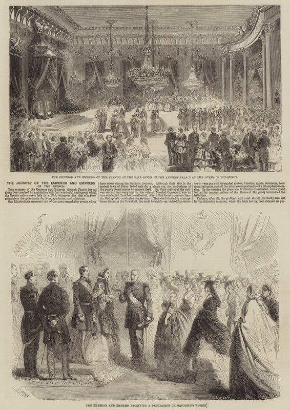 De Reis van de Keizer en Keizerin van Frankrijk door Gustave Janet