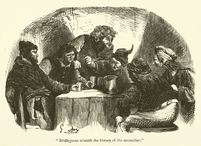 Illustratie voor de werken van Rabelais door Gustave after Dore