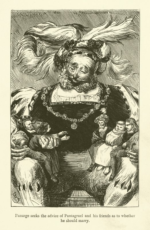 Illustratie voor de werken van Rabelais door Gustave after Dore
