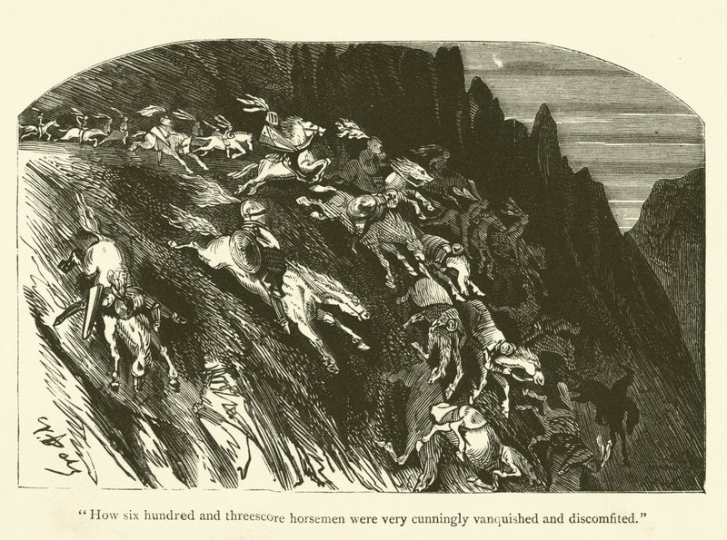 Illustratie voor de werken van Rabelais door Gustave after Dore