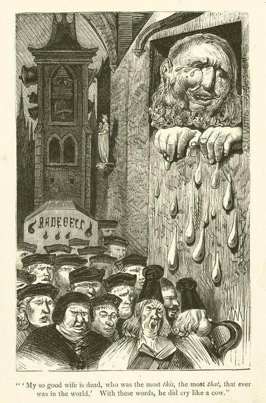 Illustratie voor de werken van Rabelais door Gustave after Dore