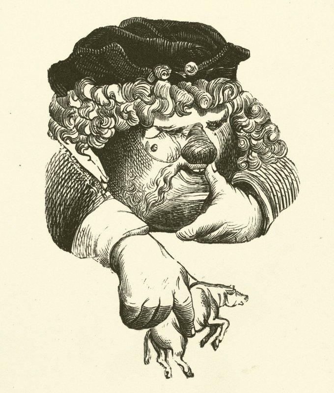 Illustratie voor de werken van Rabelais door Gustave after Dore