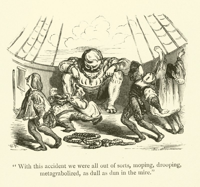 Illustratie voor de werken van Rabelais door Gustave after Dore