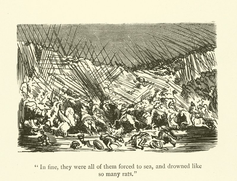Illustratie voor de werken van Rabelais door Gustave after Dore