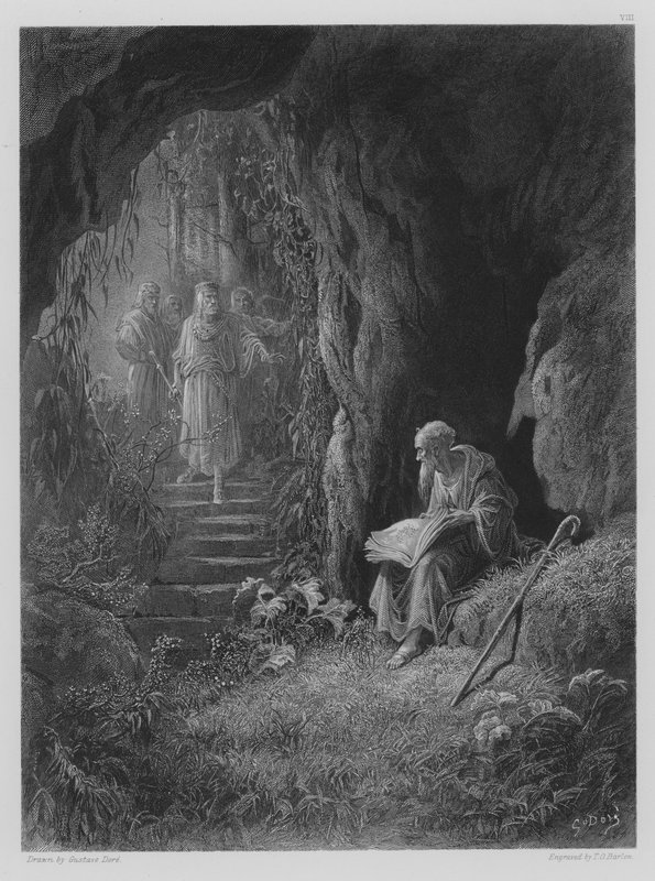 De grotscène door Gustave after Dore