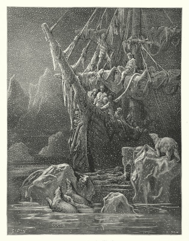 Gustave Dore illustratie voor Coleridge