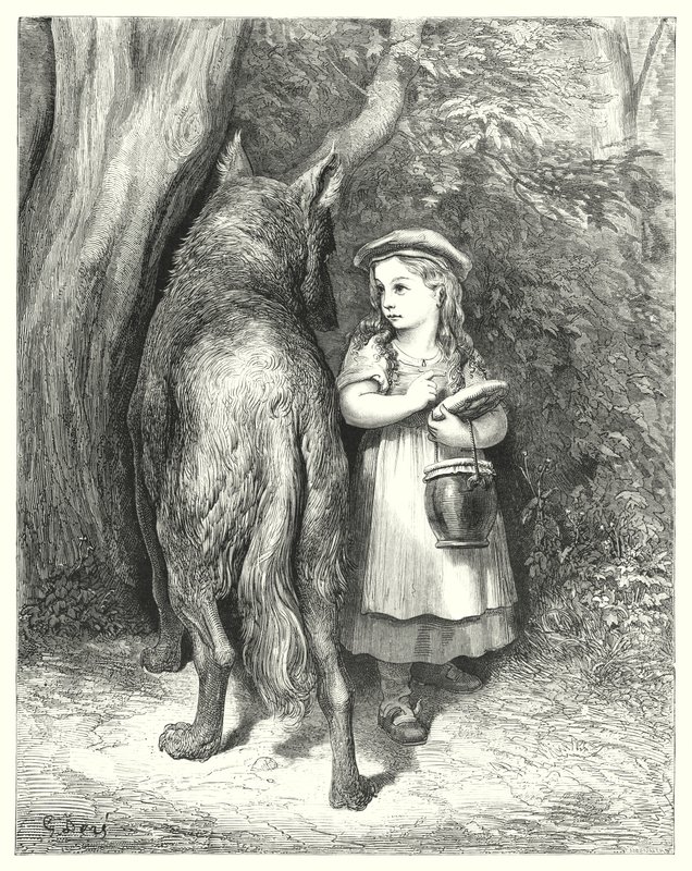 Roodkapje door Gustave Dore