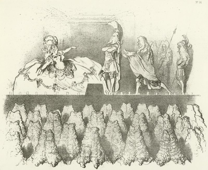 Racine opgevoerd voor het hof van Versailles 1695 door Gustave Dore