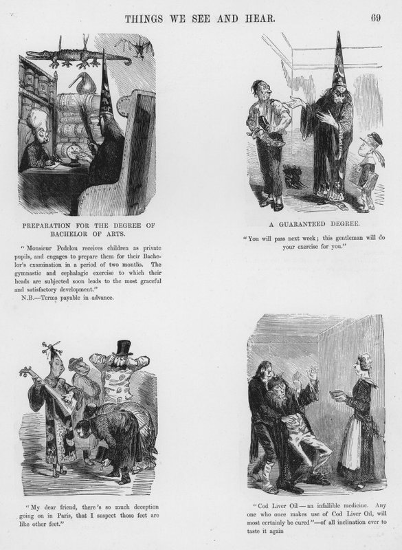 Humoristische en Groteske Schetsen door Gustave Dore (gravure) door Gustave Dore
