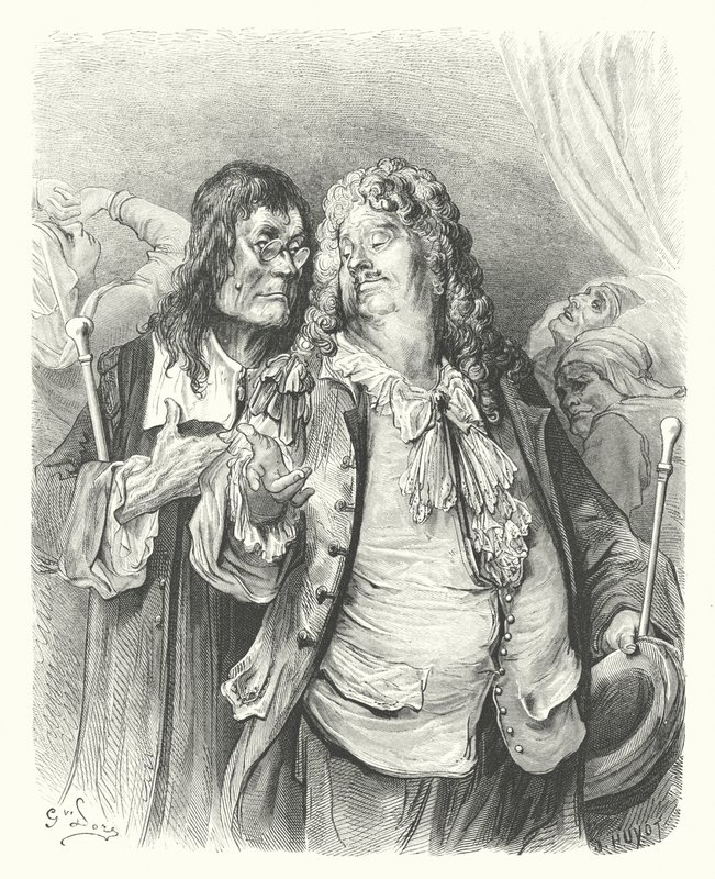 De Fabels van La Fontaine: De Dokters door Gustave Dore