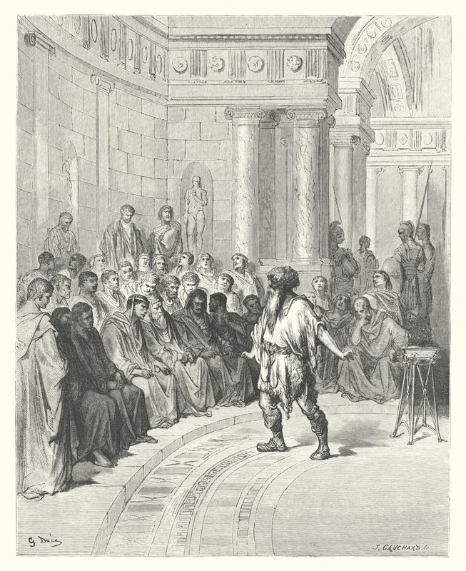 De Fabels van La Fontaine: De Boer van de Donau door Gustave Dore