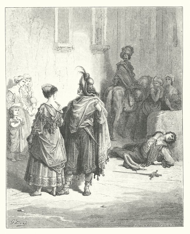 De fabels van La Fontaine: De twee vogels door Gustave Dore