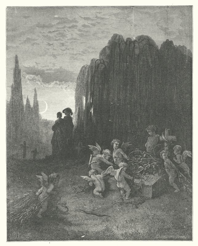 De fabels van La Fontaine: De jonge weduwe door Gustave Dore