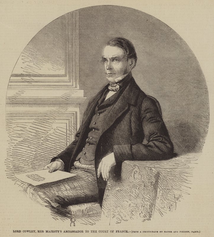 Lord Cowley, Hare Majesteits Ambassadeur aan het Hof van Frankrijk door Gustave Janet