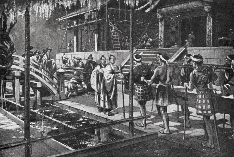 Een Nieuw Paleis Bouwen voor de Keizer door H. M. (after) Burton