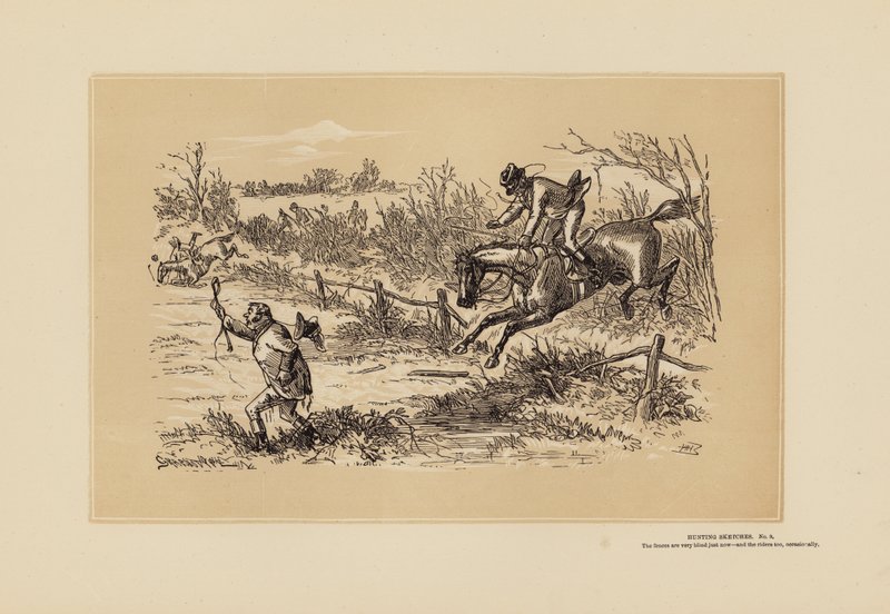 Jachtschetsen, nr. 9, Kijk Uit door Hablot Knight (1815-92) Browne