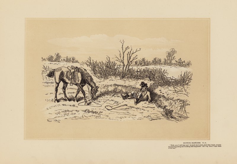 Jachtschetsen, Nr. 8, Beslist koel (gravure) door Hablot Knight (1815 92) Browne