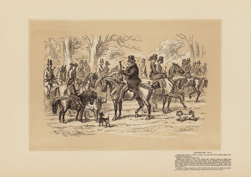 Rotten Row, nr. 5, Wat een schande door Hablot Knight (1815-92) Browne