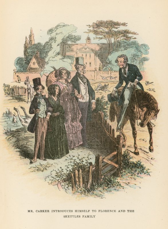 Illustratie voor Dombey en Zoon door Hablot Knight Browne