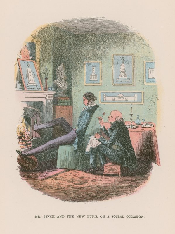 Illustratie voor Martin Chuzzlewit door Hablot Knight Browne