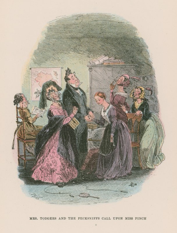 Illustratie voor Martin Chuzzlewit door Hablot Knight Browne