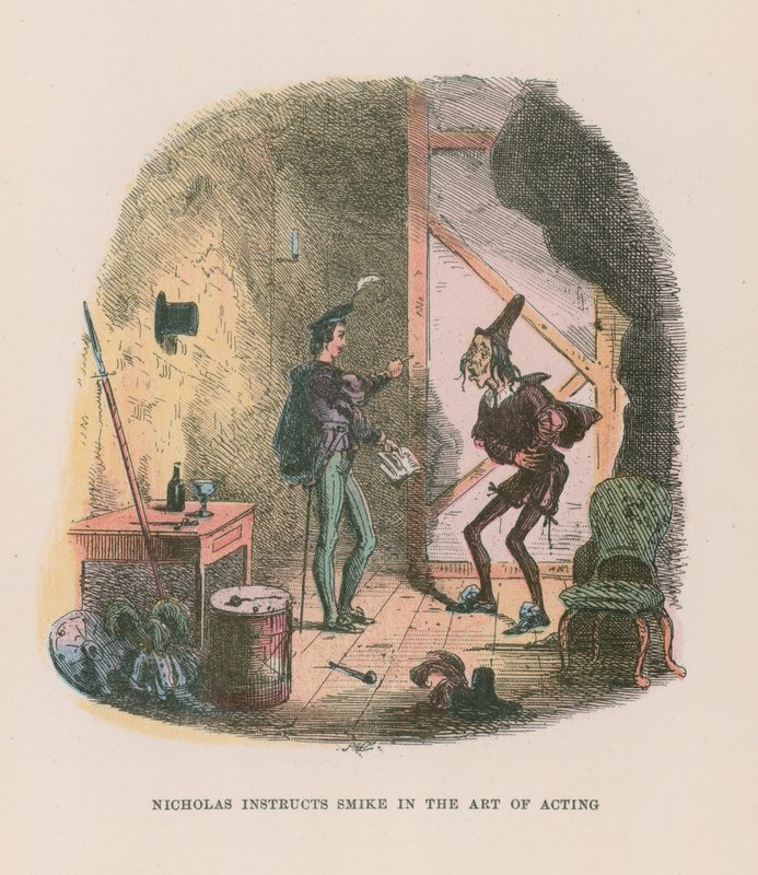 Illustratie voor Nicholas Nickleby door Hablot Knight Browne