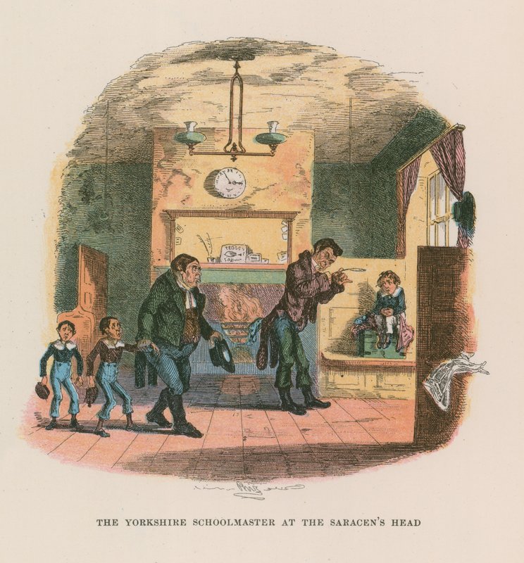 Illustratie voor Nicholas Nickleby door Hablot Knight Browne