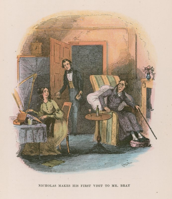 Illustratie voor Nicholas Nickleby door Hablot Knight Browne
