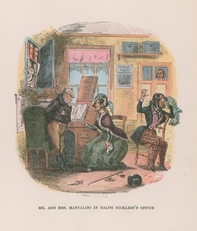Illustratie voor Nicholas Nickleby door Hablot Knight Browne