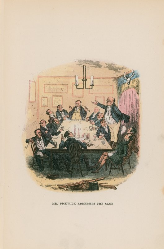 Illustratie voor Pickwick Papers door Hablot Knight Browne