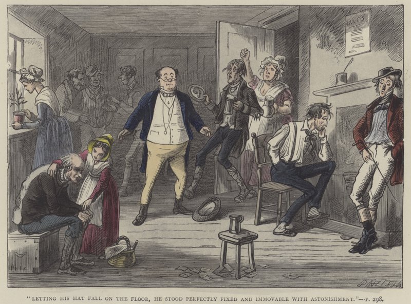 Illustratie voor Pickwick Papers door Hablot Knight Browne