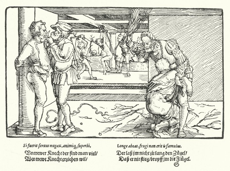 De bestraffing van bedienden door Hans Burgkmair
