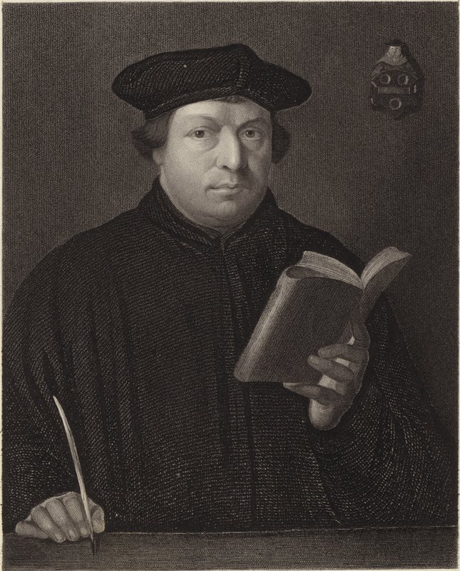 Martin Luther door Hans Holbein der Jüngere