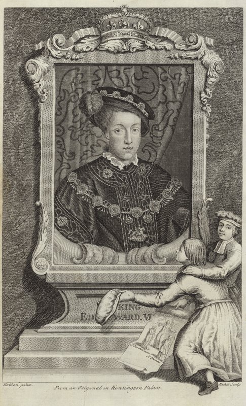 Portret van Edward VI van Engeland door Hans Holbein der Jüngere