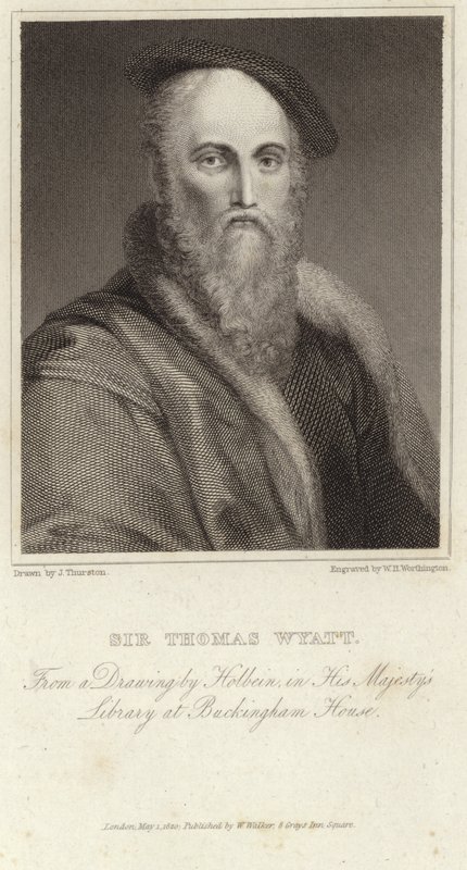 Portret van Sir Thomas Wyatt door Hans Holbein der Jüngere