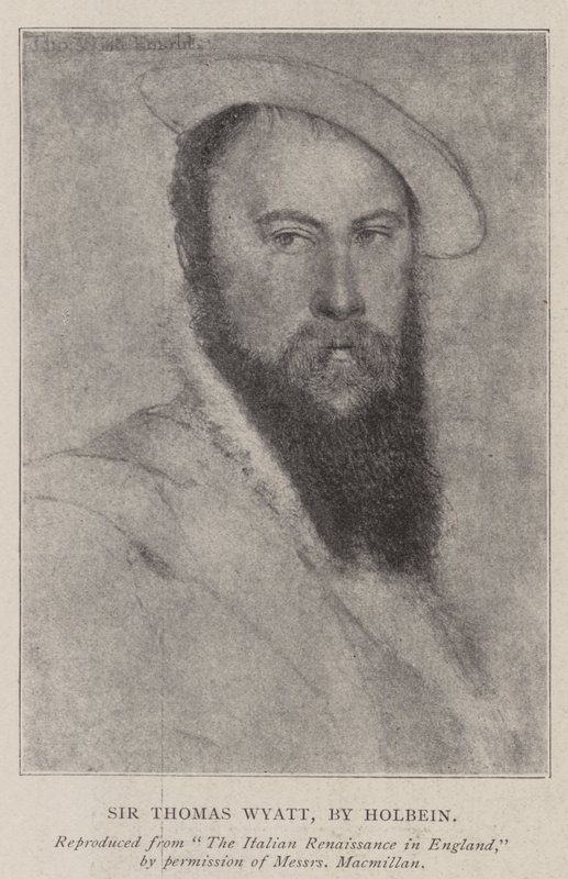 Sir Thomas Wyatt door Hans Holbein der Jüngere