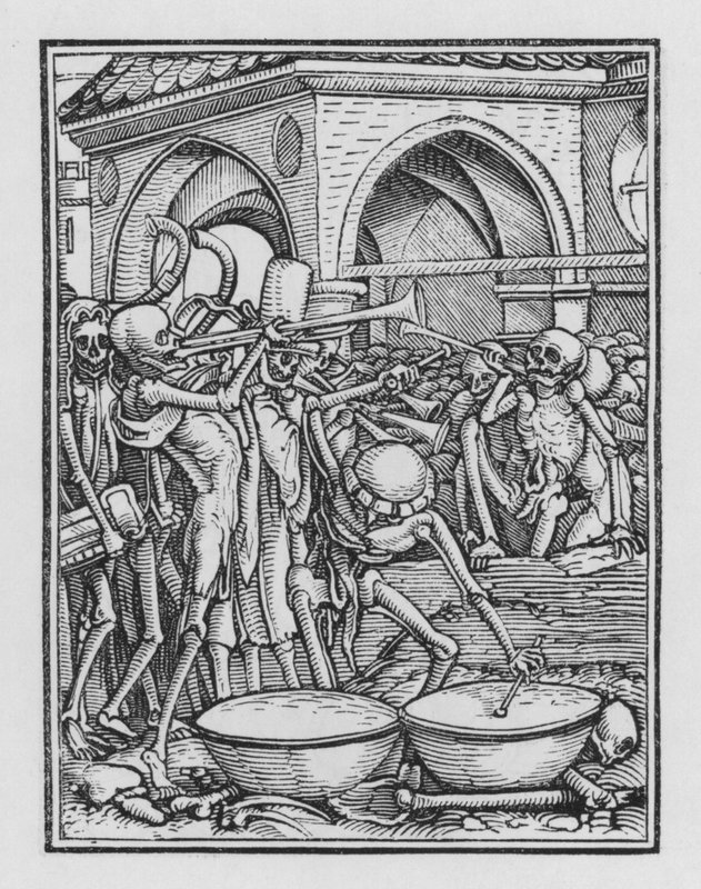 Holbeins Dodendans: Een Begraafplaats door Hans after Holbein the Younger