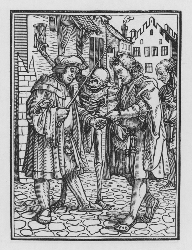 Holbeins Dodendans: De Advocaat door Hans after Holbein the Younger