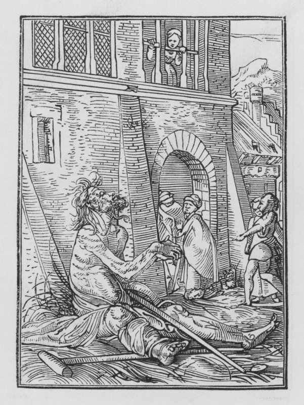 Holbeins Dodendans: De Bedelaar door Hans after Holbein the Younger