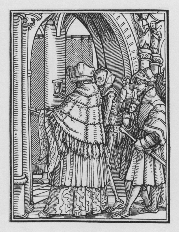 Holbeins Dodendans: De Kanunnik door Hans after Holbein the Younger