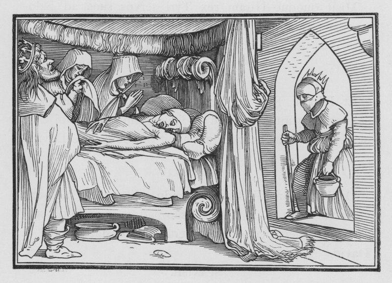 Jerobeam Stuurt Zijn Vrouw Vermomd om Ahia de Profeet te Raadplegen door Hans after Holbein the Younger